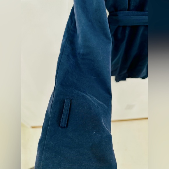 Soaked in Luxury navy belted jacket. Size S. - Picture 6 of 7